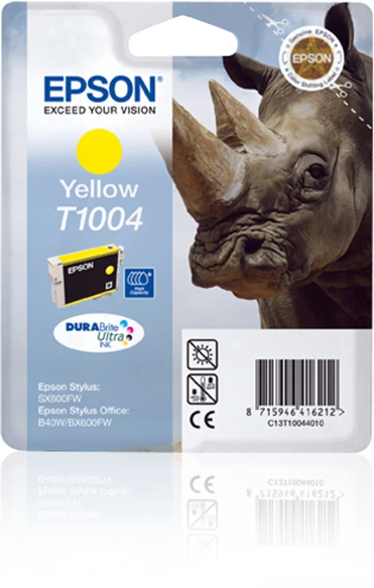 T1004 ink cartridge yellow standar fra Epson i Gul – produktbillede