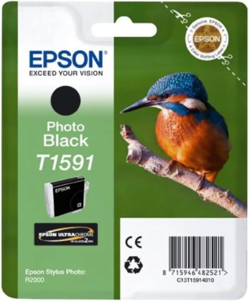 T1591 - Inktcartridge / Foto de Epson en Noir – photo produit