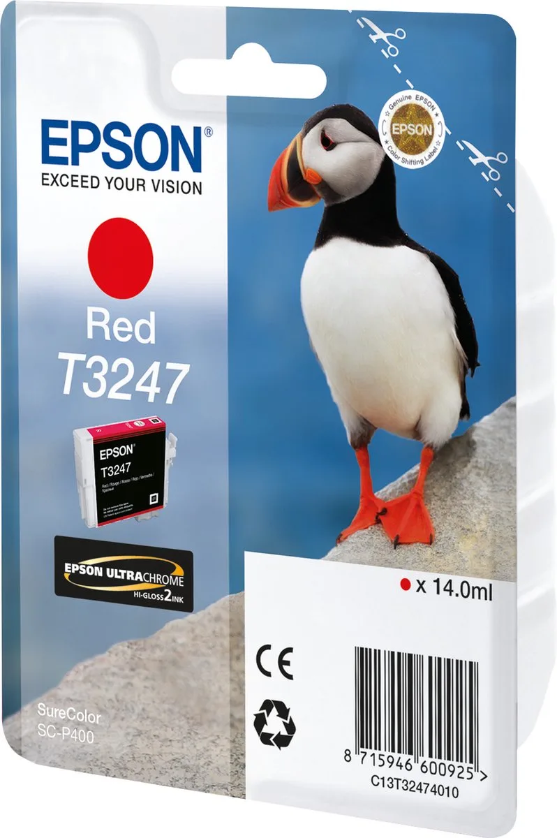 T3247 14ml inktcartridge by Epson in Red – product photo