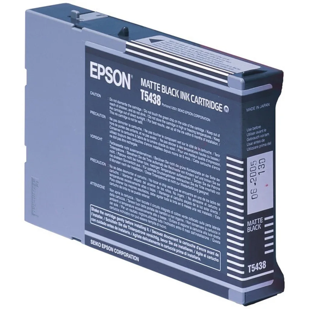 Epson T5438 Blækpatron Mattsort T5438 N/A fra Epson – produktbillede