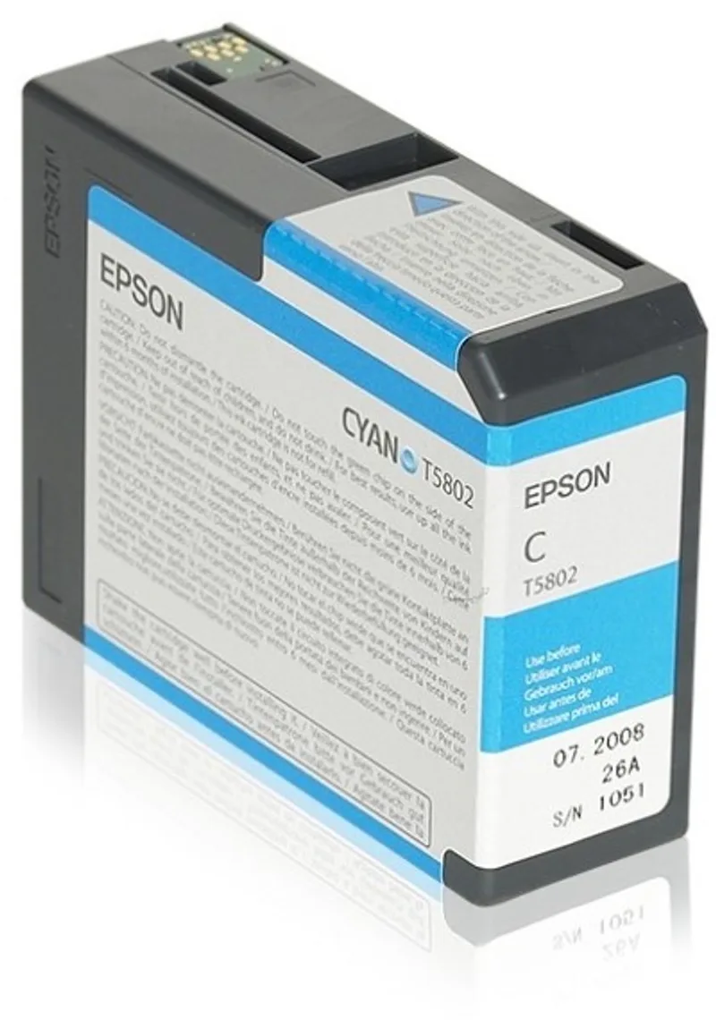 T5802 - Inktcartridge / Cyaan fra Epson i Cyaan – produktbillede