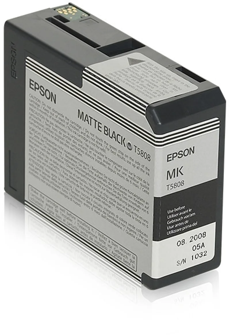 T58080N inktcartridge 1 stuk(s) Origineel van Epson in Zwart – productfoto