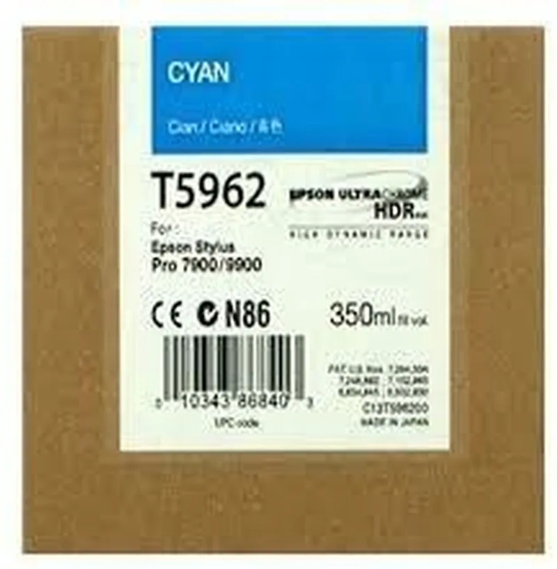 T596200 - Inktcartridge / Cyaan van Epson in Cyaan – productfoto
