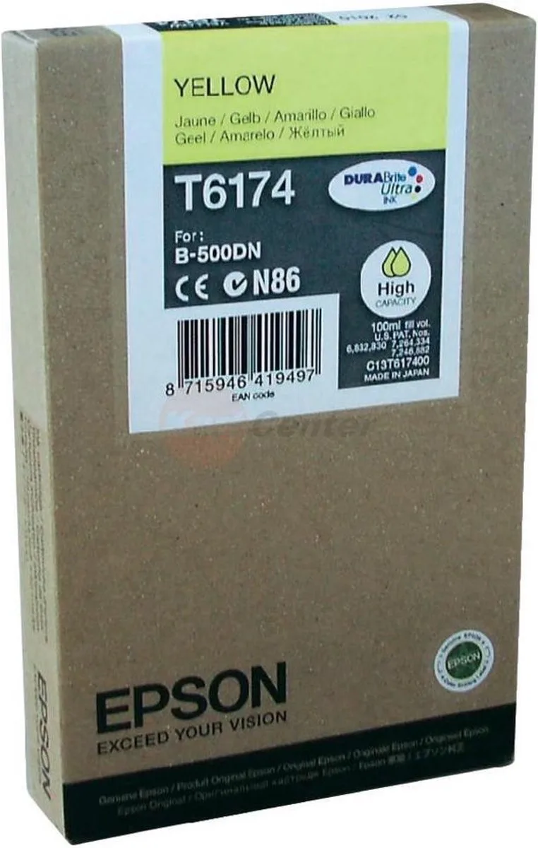 T6174 - Inktcartridge / Geel van Epson in Geel – productfoto