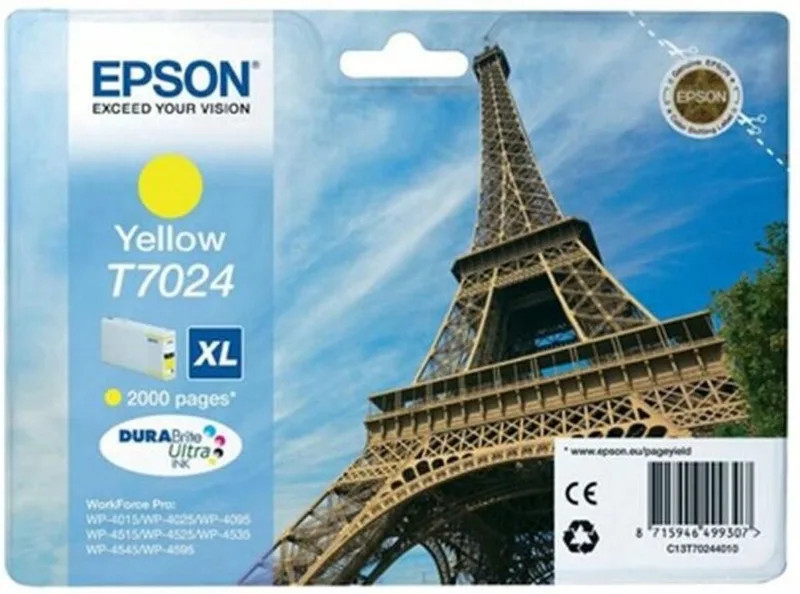 T7024 - Inktcartridge / Geel van Epson in Geel – productfoto