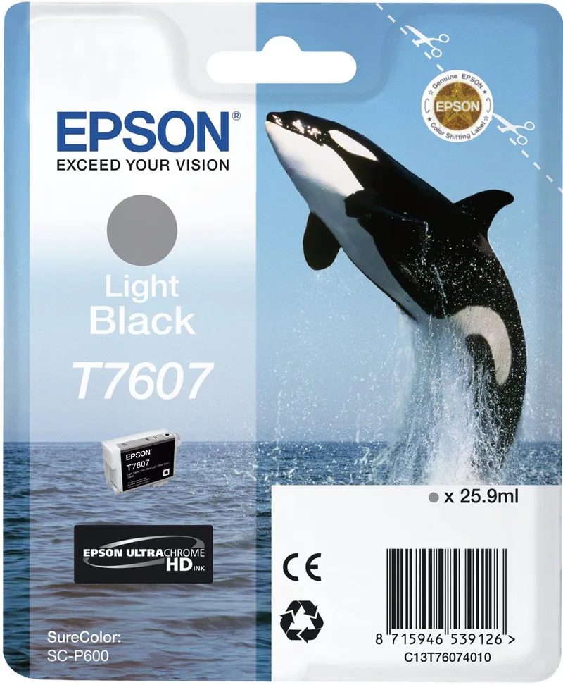 T7607XL - Inktcartridge / Licht / Hoge Capaciteit by Epson in Black – product photo