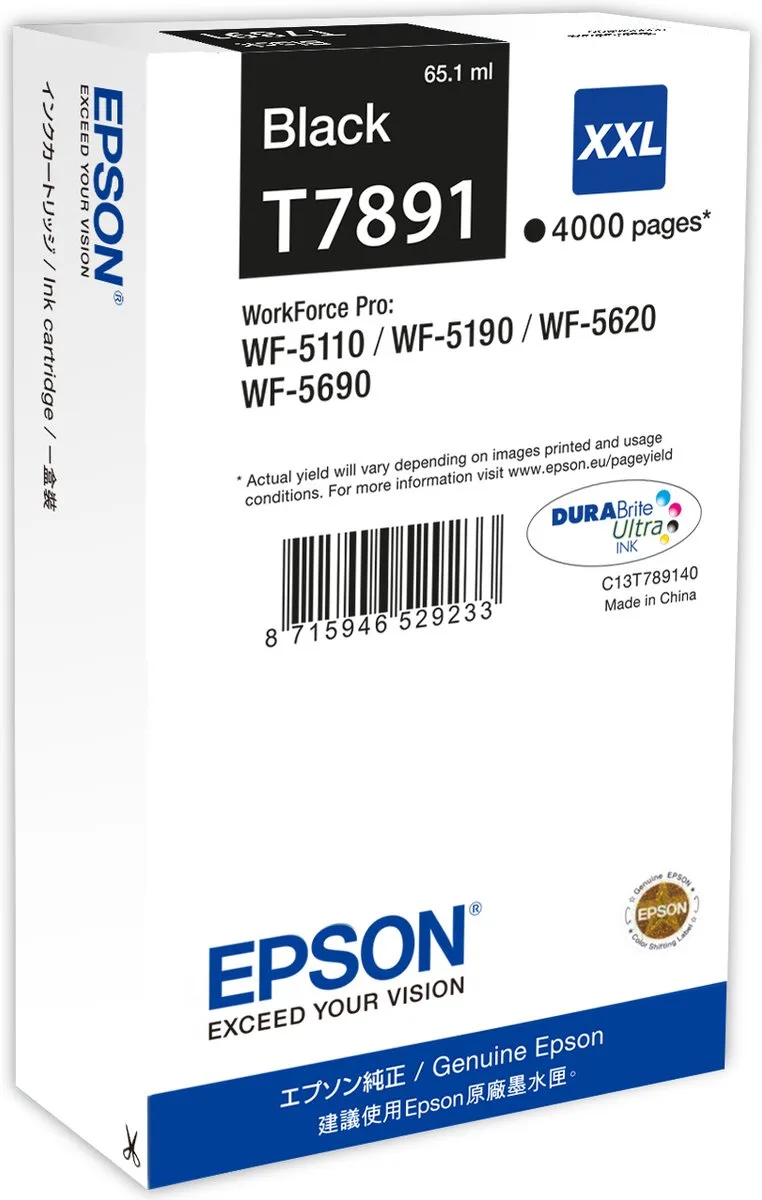 T7891XXL - Inktcartridge / Extra Hoge Capaciteit de Epson en Noir – photo produit