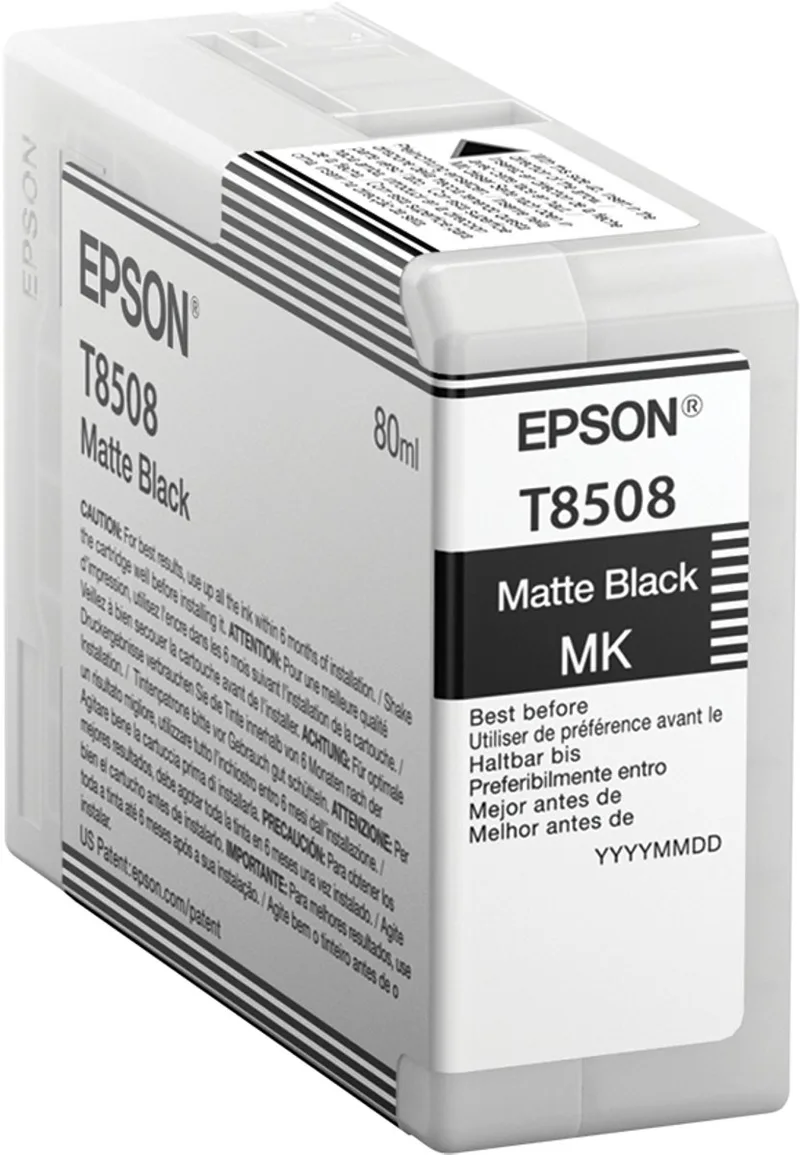 T850800 - Inktcartridge / Zwart de Epson en Noir – photo produit
