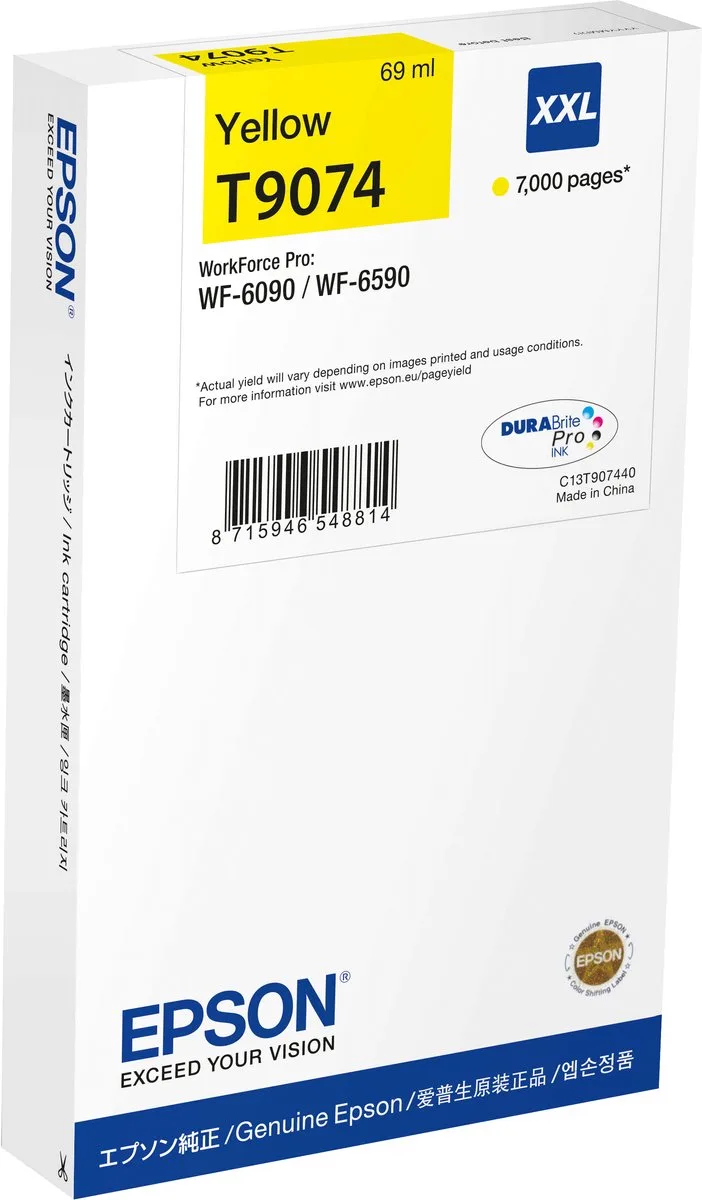 T9074XXL - Inktcartridge van Epson in Geel – productfoto