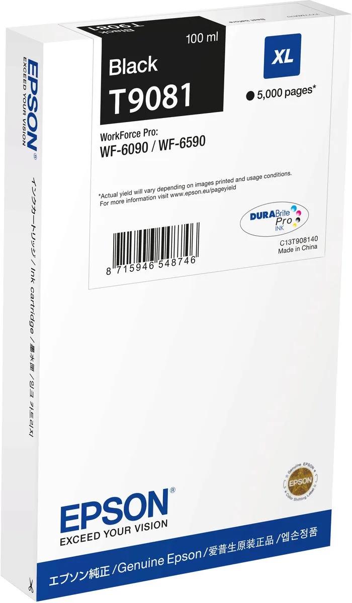 T9081XL - Inktcartridge / Zwart de Epson en Noir – photo produit