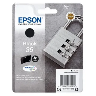 Tintenpatrone 35 Vorhängeschloss Tintenpatrone von Epson in Schwarz – Produktfoto 2 von 2