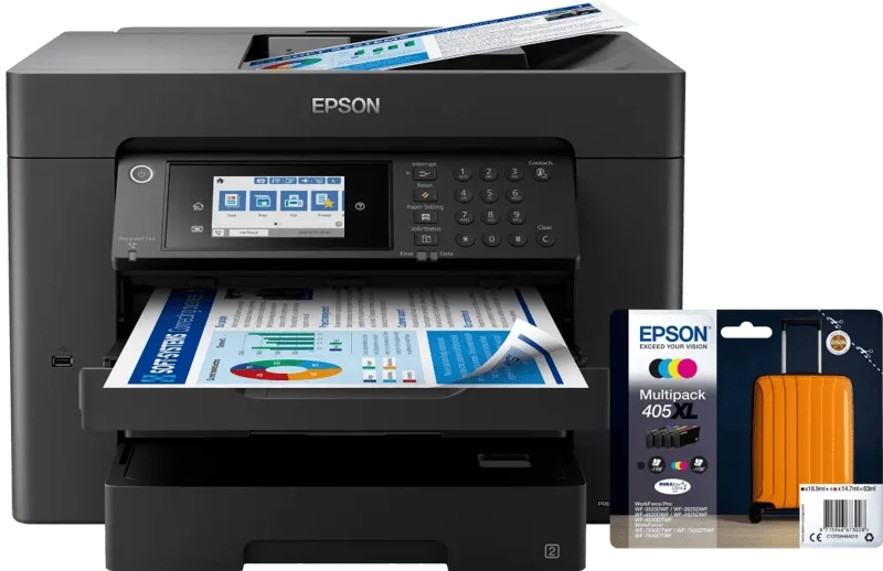 WorkForce WF-7840DTWF + 1 set extra XL cartridges de Epson – photo produit