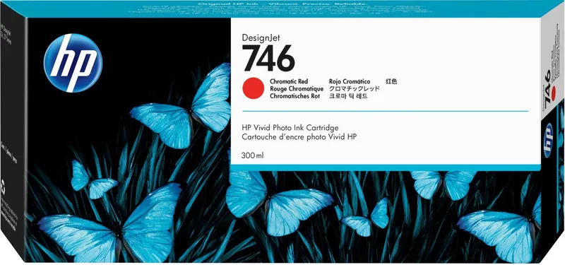 746 chromatisch rode DesignJet inktcartridge, 300 ml von HP – Produktfoto