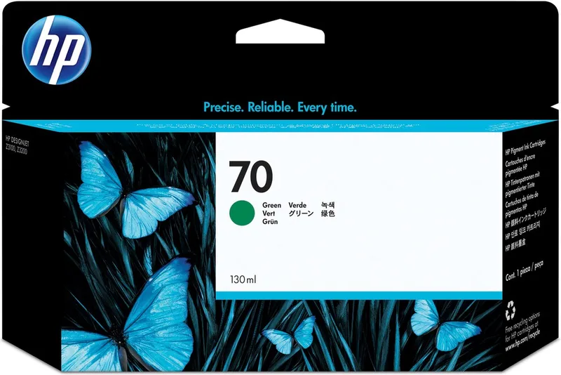 C9457A - 70 - Inktcartridge von HP in Grün – Produktfoto