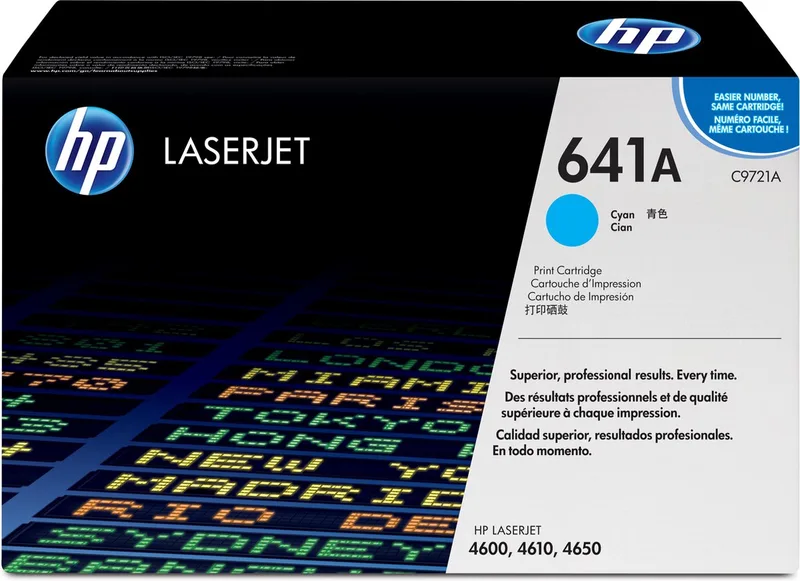 C9721A - 641A - Toner von HP in Cyaan – Produktfoto