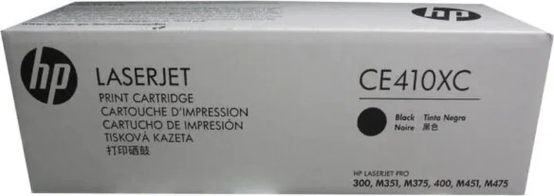 CE410XC Zwart toners & lasercartridge von HP in Hp No.305x Zwart 4.000 Pagina`s (origineel) Ce410xd – Produktfoto
