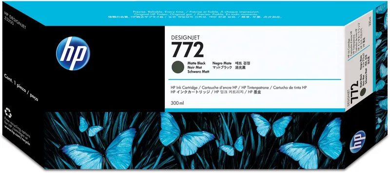CN635A - 772 - Inktcartridge zwart mat de HP en Noir – photo produit