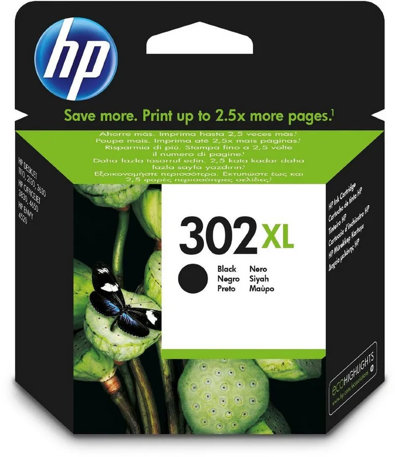 Druckerpatrone Original HP 302XL (F6U68AE) Black Tintenpatrone de HP – photo produit
