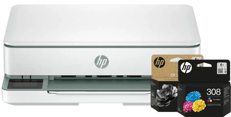 ENVY 6130e + 1 extra zwarte XL + 1 kleuren cartridge de HP – photo produit