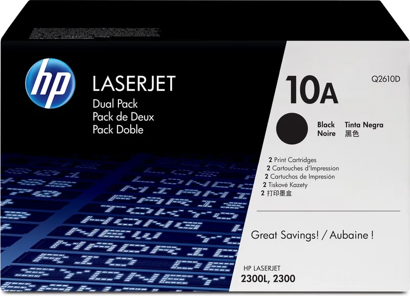 HP 10A - Tonercartridge - 2 stuks van HP in Zwart – productfoto