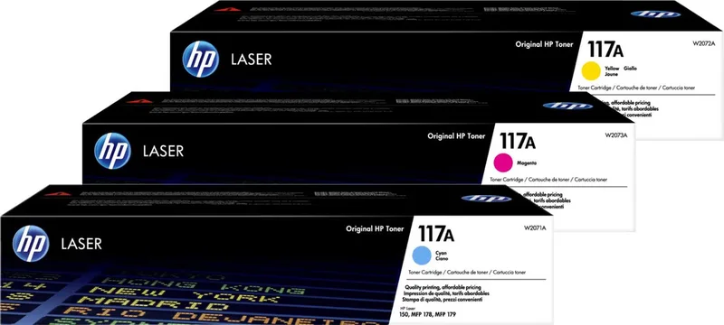 HP 117A Tonercartridge - Rainbowkit van HP in Cyaan – productfoto