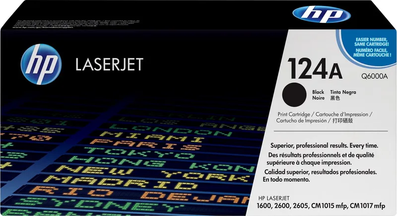 HP 124A - Tonercartridge - Origineel - Standaard Capaciteit van HP in Zwart – productfoto
