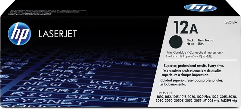 HP 12A - Tonercartridge från HP i Svart – produktbild