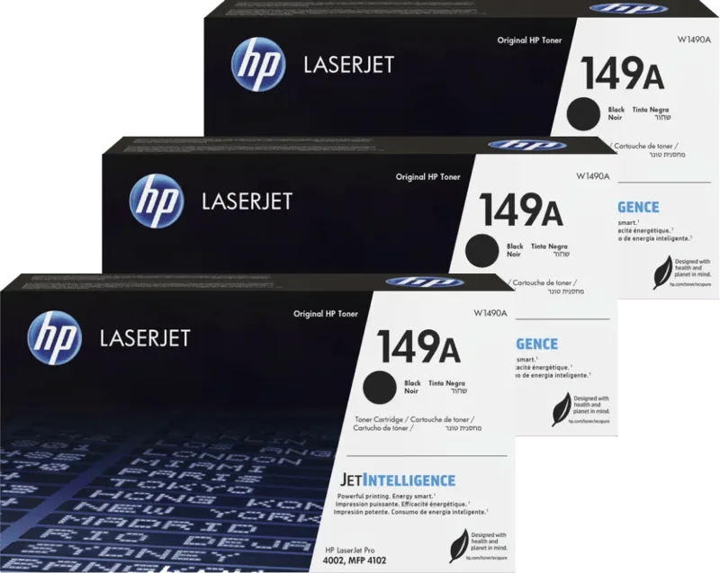 HP 149A LaserJet Toner Zwart (3 stuks) de HP – photo produit