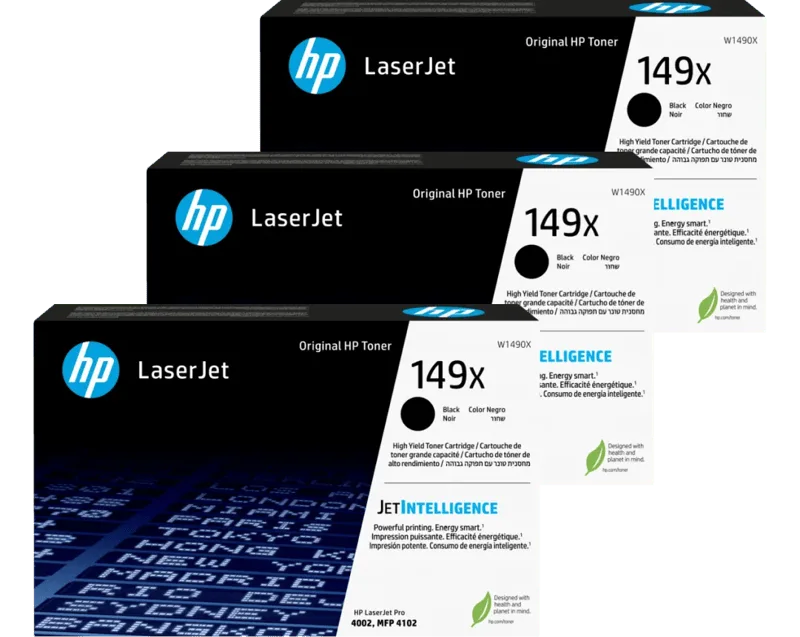 HP 149X LaserJet Toner Zwart (3 stuks) von HP – Produktfoto