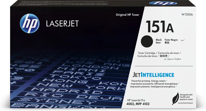HP 151A Blk LaserJet Toner Cartridge tonercartridge 1 stuk(s) Origineel fra HP i Sort – produktbillede