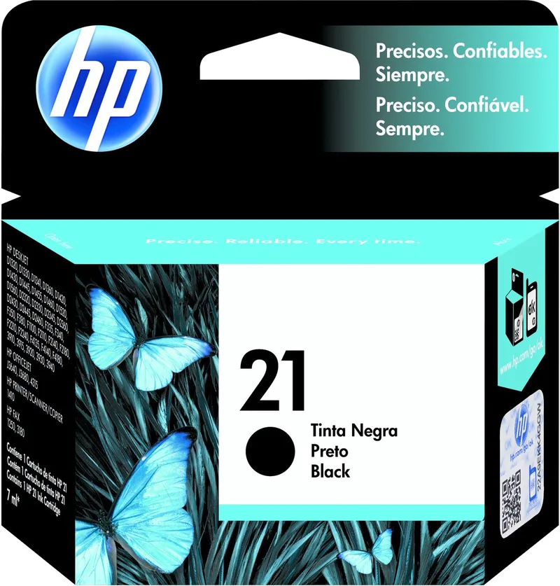 HP 21 Black Inkjet Print Cartridge inktcartridge 1 stuk(s) de HP en Noir – photo produit