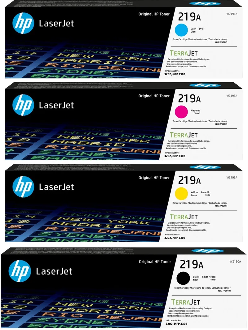 HP 219A - Originele LaserJet Tonercartridges - Black/Cyaan/Magenta/Geel - 4 Pack van HP in Kleur – productfoto