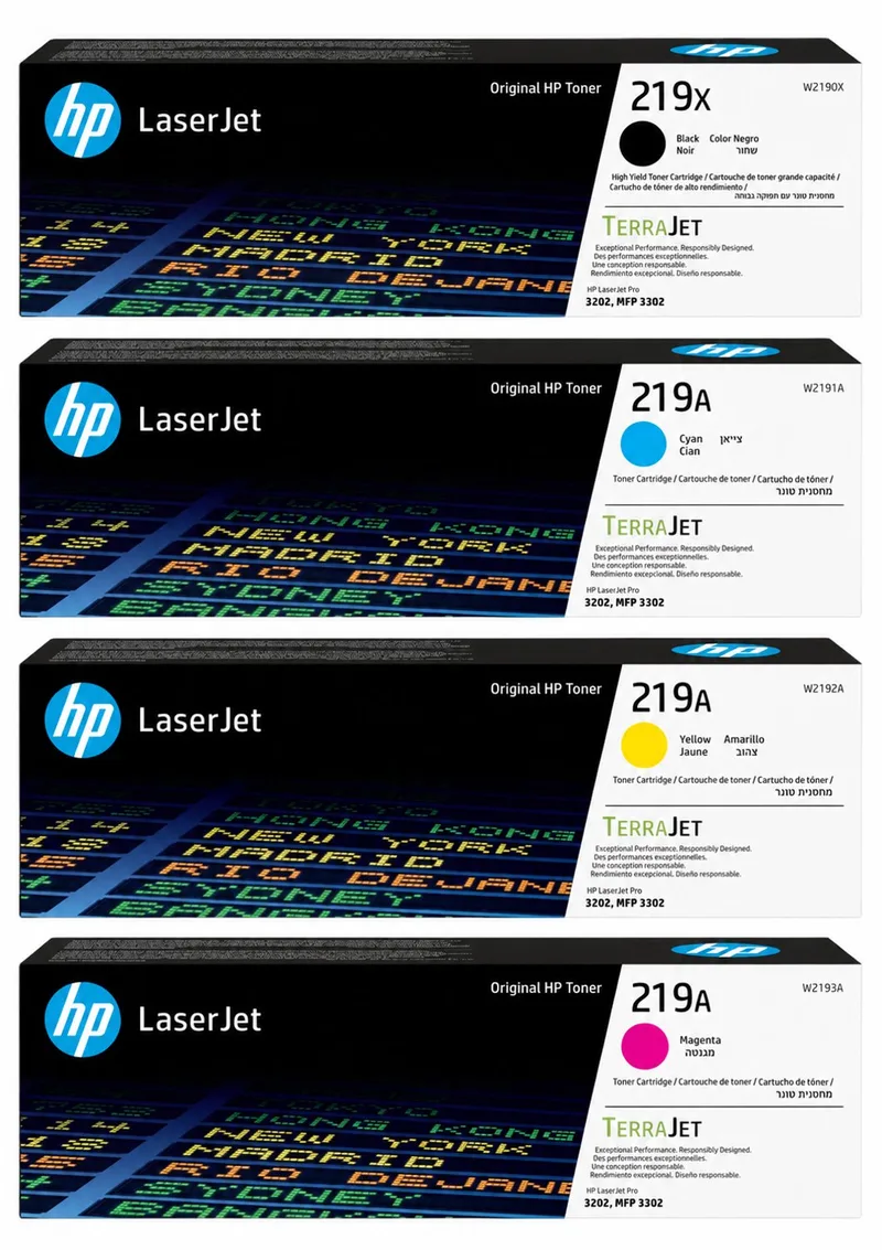 HP 219X - Originele LaserJet Tonercartridges - High Capacity - Black/Cyaan/Magenta/Geel - 4 Pack van HP in Kleur – productfoto