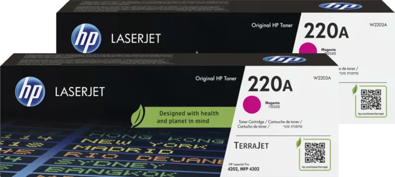 HP 220A LaserJet Toner Magenta (2 stuks) van HP – productfoto