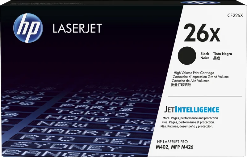 HP 26X - Tonercartridge - Origineel - Hoge Capaciteit - Zwart från HP i Zwart – HP 26X – produktbild