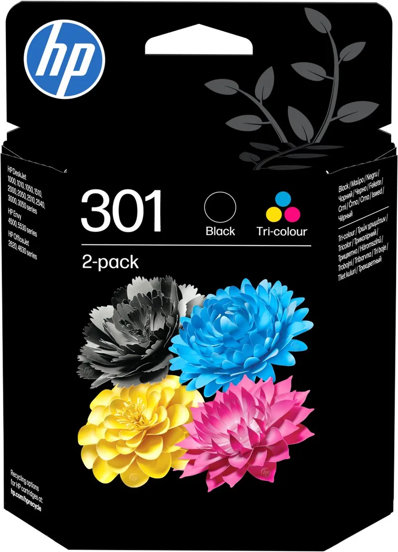 HP 301 - Inktcartridge - Origineel - Standaard capaciteit - Kleur en by HP in Black – product photo