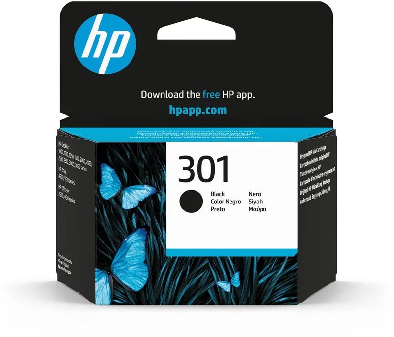 HP 301 - Inktcartridge - Origineel - Standaard capaciteit by HP in Black – product photo