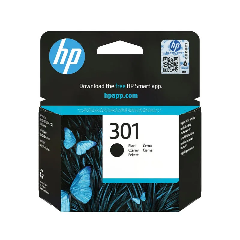 HP 301 originele zwarte inktcartridge de HP – photo produit