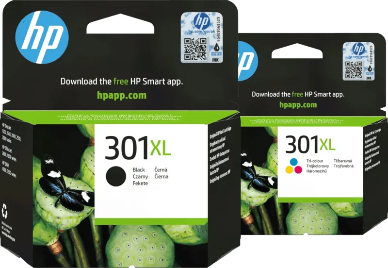 HP 301XL Cartridge Combo pack von HP – Produktfoto