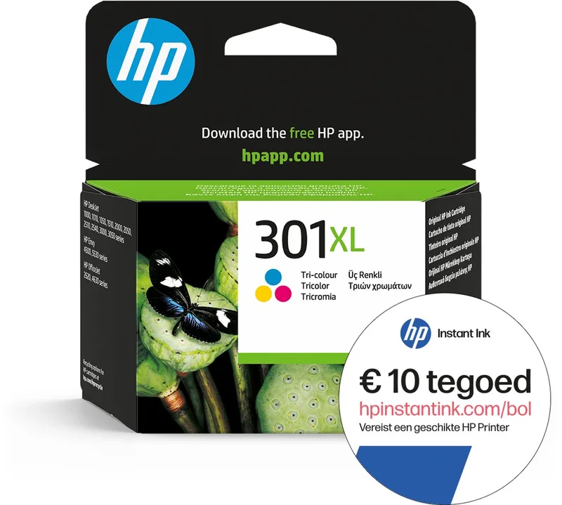 HP 301XL - Inktcartridge - Origineel - Hoge capaciteit - Instant Ink tegoed de HP en Kleur – photo produit