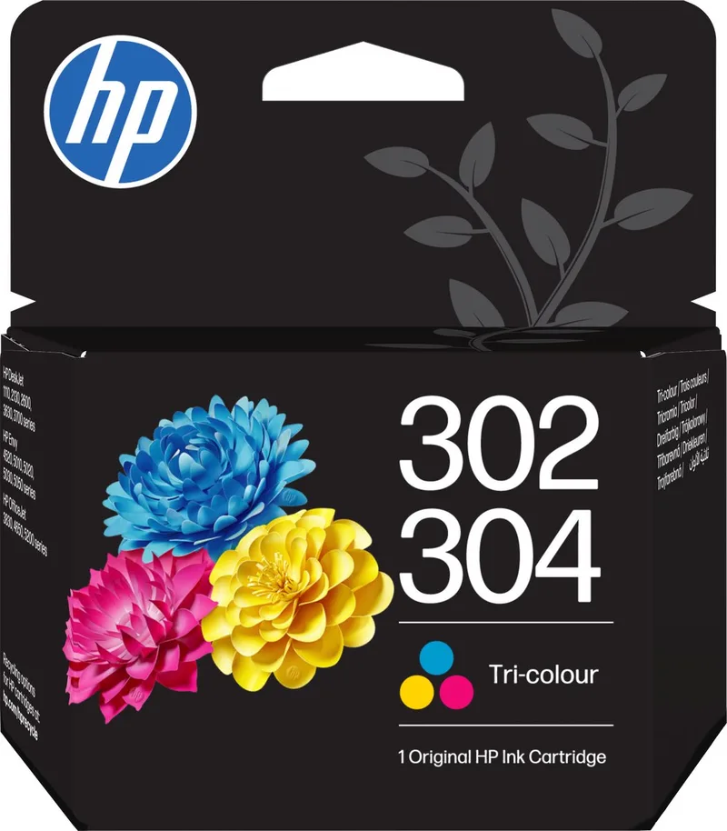 HP 302/304 - Inktcartridge - Origineel - Instant Ink tegoed van HP in Kleur – productfoto