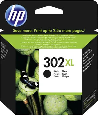 HP 302XL Druckerpatrone Original Schwarz F6U68AE Tinte van HP – productfoto 1 van 2