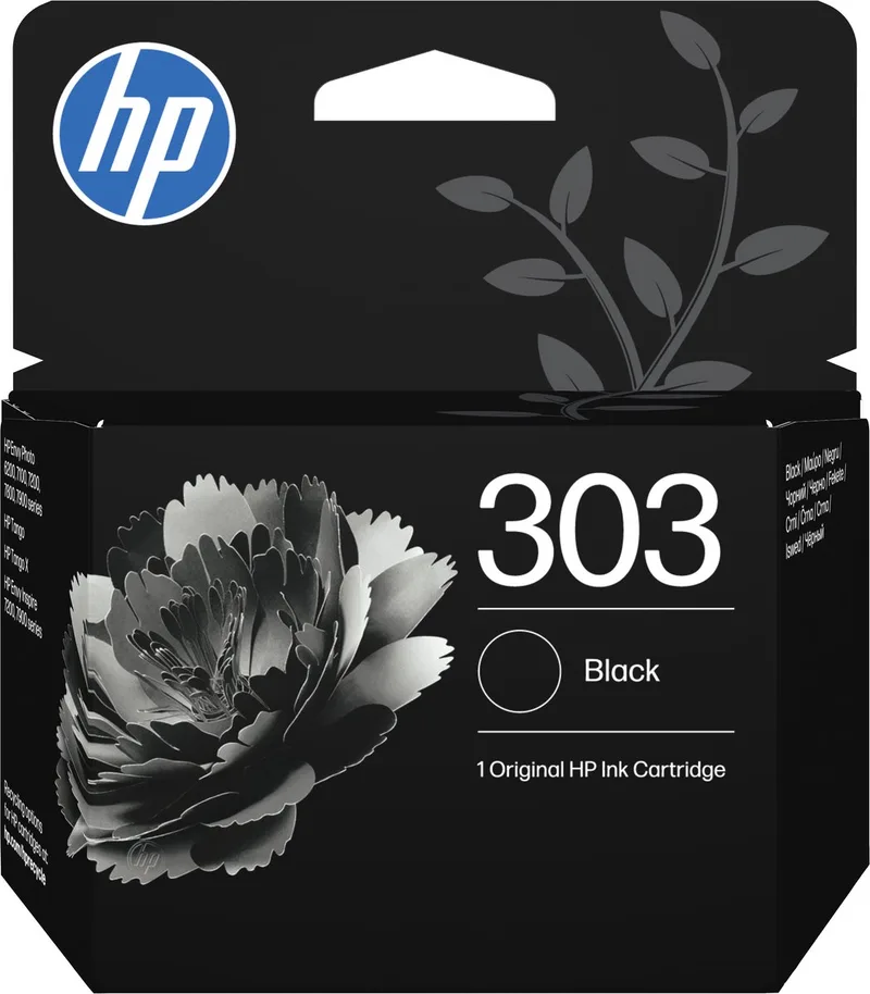 HP 303 - Inktcartridge - Origineel van HP in Zwart – productfoto
