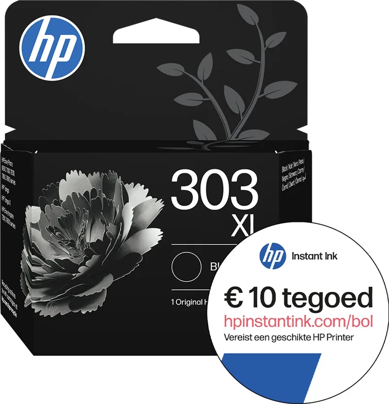 HP 303XL - Inktcartridge - Origineel - Instant Ink tegoed fra HP i Sort – produktbillede