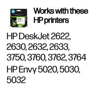HP 304XL originele drie-kleuren inktcartridge (N9K07AE) de HP – photo produit 2 sur 6