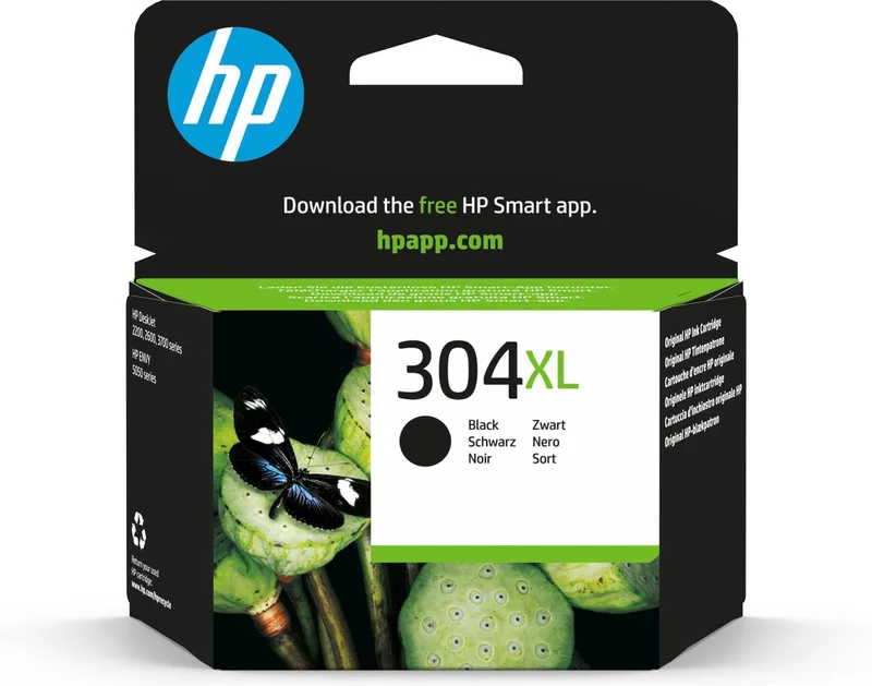 HP 304XL originele zwarte inktcartridge van HP in Zwart – productfoto