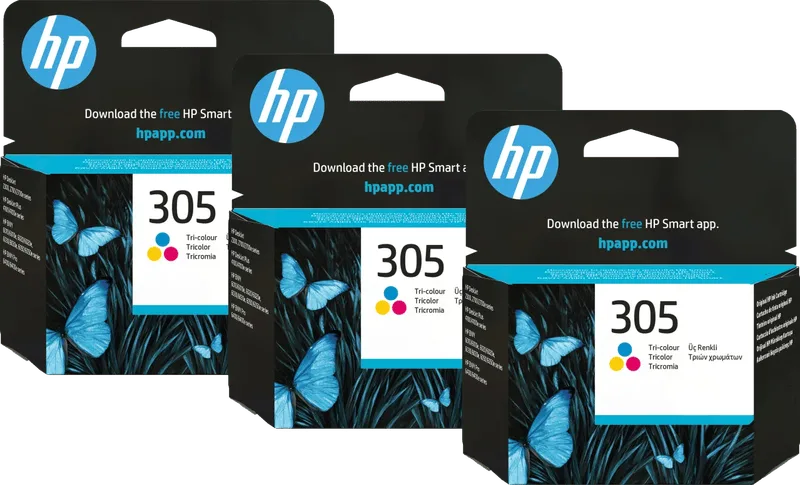 HP 305 Cartridge Kleur (3 stuks) de HP – photo produit