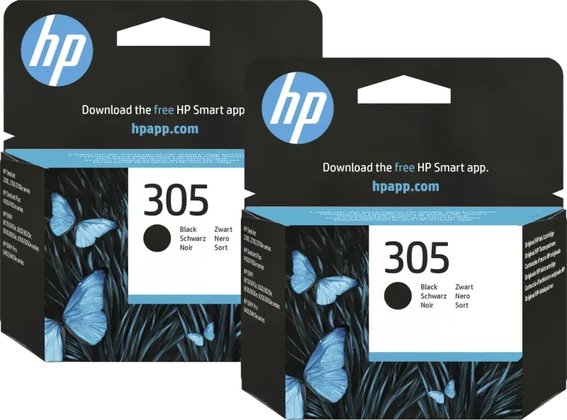 HP 305 Cartridge Zwart (2 stuks) fra HP – produktbillede