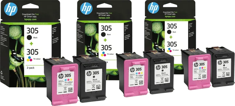 HP 305 Cartridges Combo Pack (3 stuks) van HP – productfoto