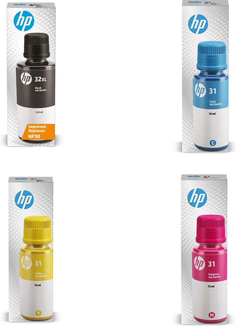 HP 32XL + HP 31 - Inktcartridge kleur by HP in Black – product photo